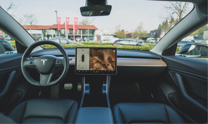 tesla interior