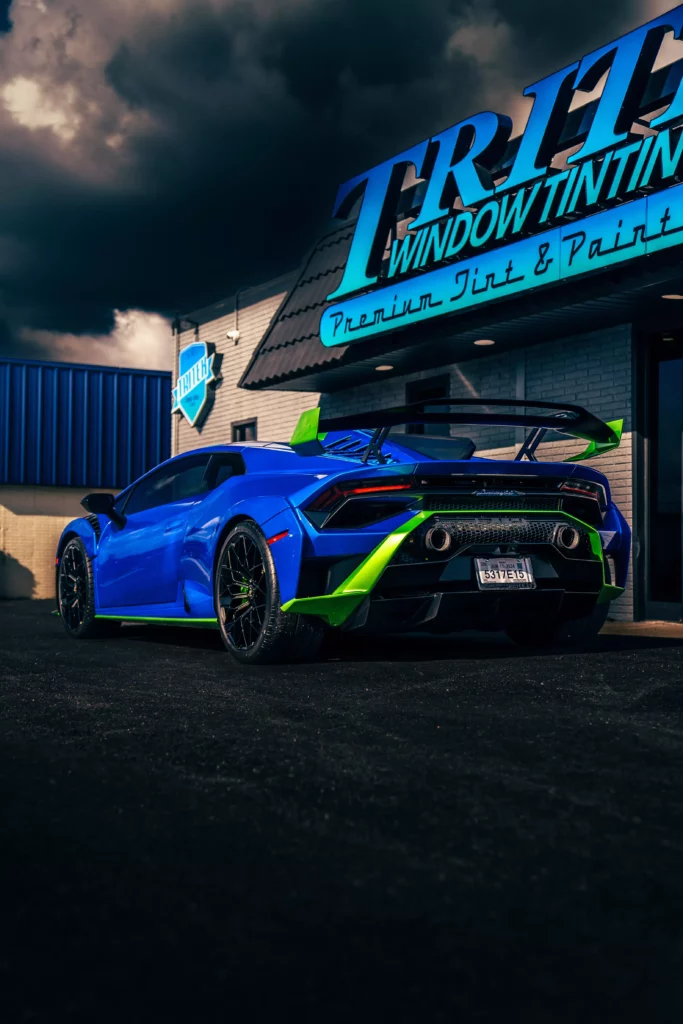 Lamborghini 4 PPF XPEL Window Tint