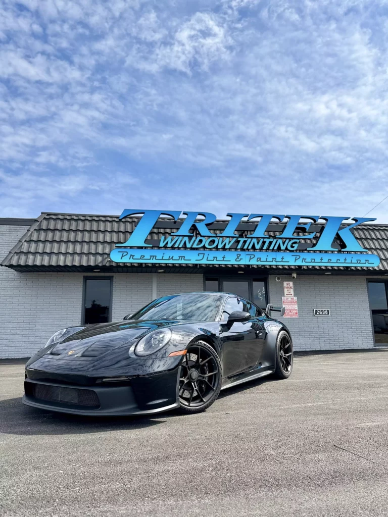 Porsche 911 Turbo PPF XPEL Window Tint